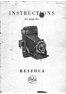 Belca (VEB) Belfoca manual. Camera Instructions.